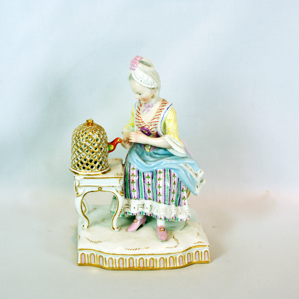 A Meissen Figure of the Sense of Touch