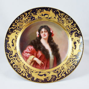 19th Century Vienna style Portrait Plate