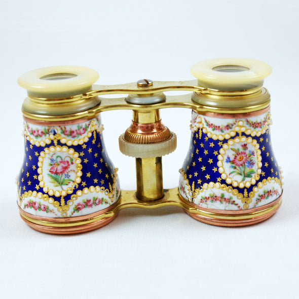 A French Enamel Opera Glasses