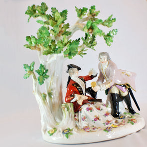 Meissen Gallant and Companion Courting under a Tree